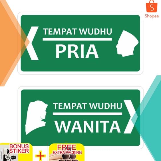 

Mewah Plang Papan Rambu Penunjuk Tempat Wudhu Acrylic Akrilik 3x15cm Keren