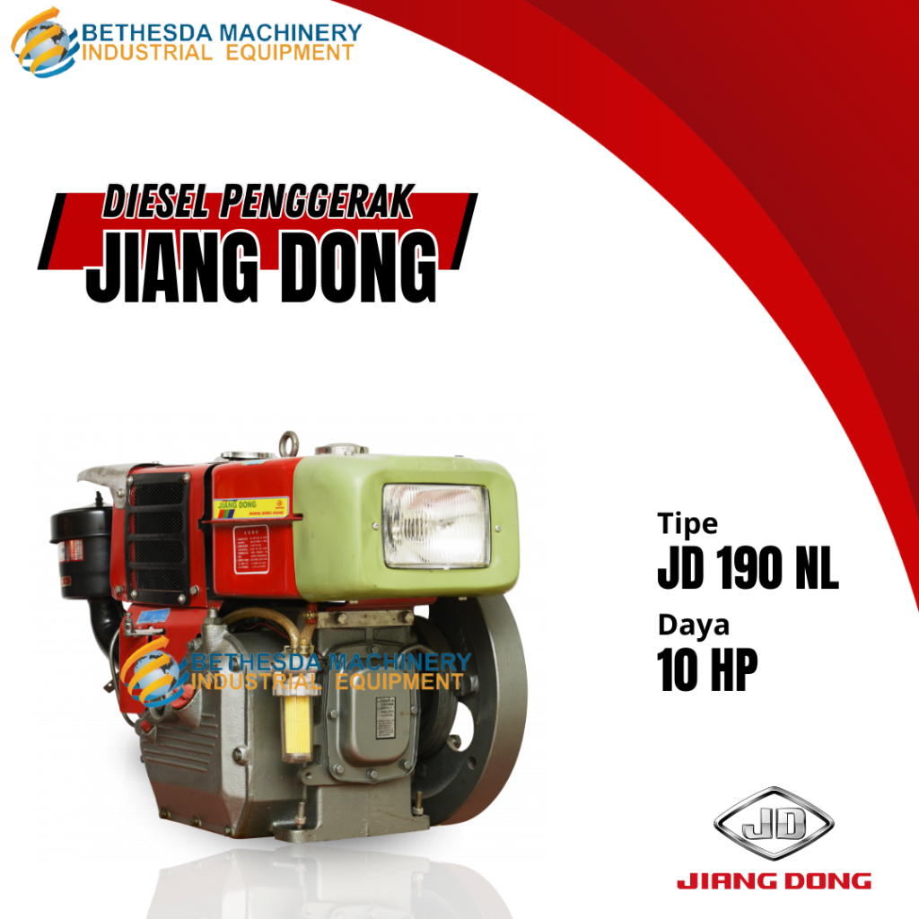 Diesel Penggerak 10 PK Jiangdong Solar R190NL / Mesin Penggerak 10 HP