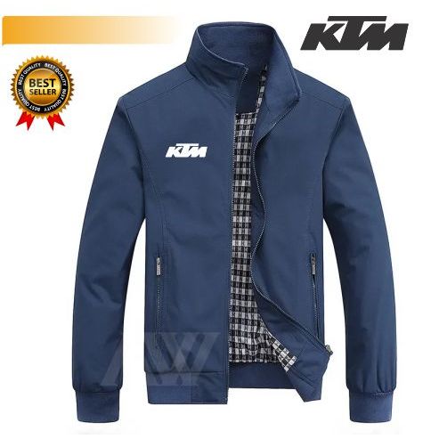 Jaket Pria Harrington KTM Taslan Waterproof akrilik Anti Air- Jaket Motor KTM