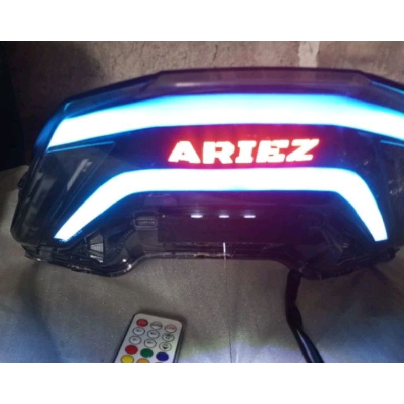 1 sett stoplamp lazy handmade custom PCX 160 RGB Remot dan sein running