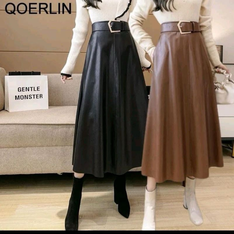 Rok Kulit Wanita / Skirt Leather women