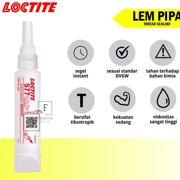 

Ready Stock Lem Pipa Loctite 577 Thread Sealant 5ml