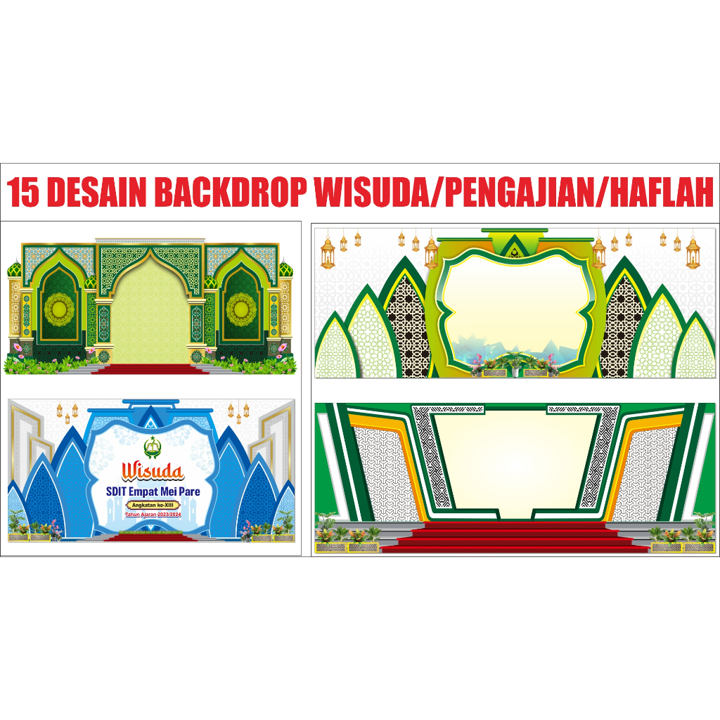 50 DESAIN BACKDROP MUDAH DI EDIT