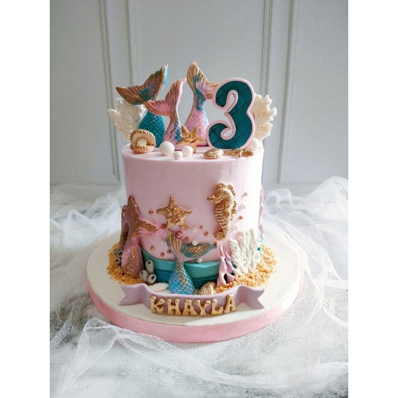 

KUE ULTAH MERMAID / BIRTHDAY CAKE MERMAID / KUE MERMAID JAKARTA