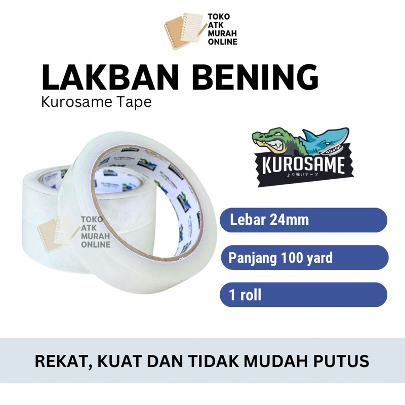 

Isolasi Bening 24mm x 100Y (1 roll)