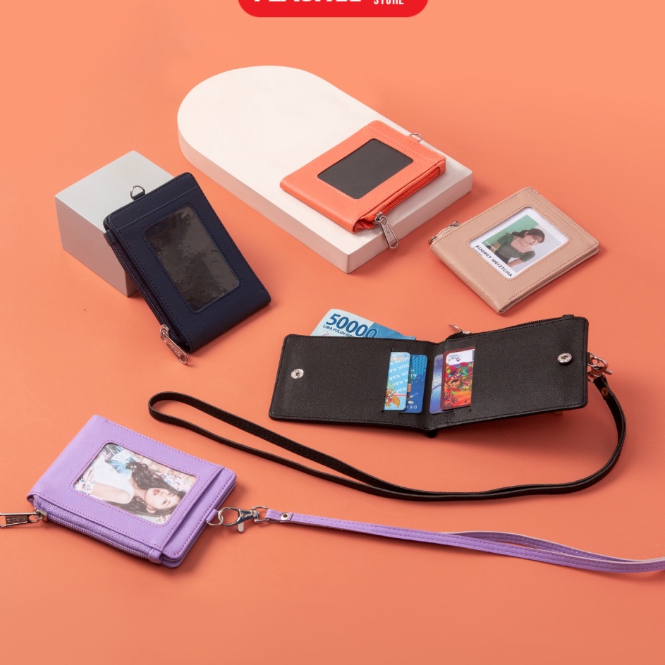 

Best Terlaris Flashee ID Card Lanyard Wallet Name Tag Hazel Lanyard Dompet Lipat Lanyard ID Card