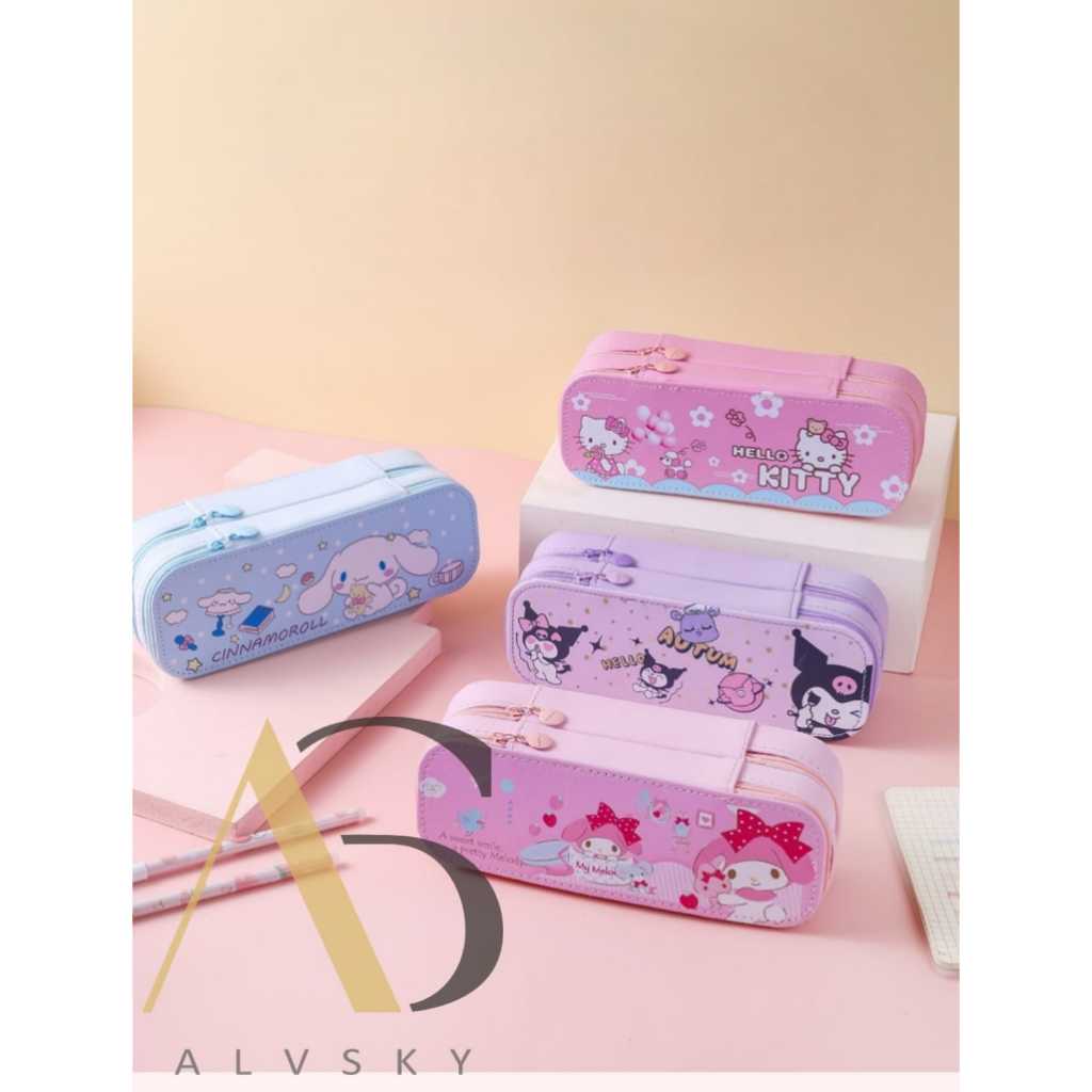 

TEMPAT PENSIL ANAK SEKOLAH 2 SUSUN / KOTAK PENCIL ANAK KOREA KAWAII 2 LAYER MOTIF LUCU
