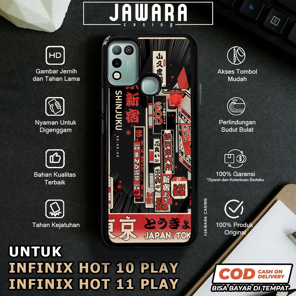 Case Infinix Hot 10 Play 11 Play Casing Infinix Hot 10 Play 11 Play [JPNK] Premium Glossy Case Hp In