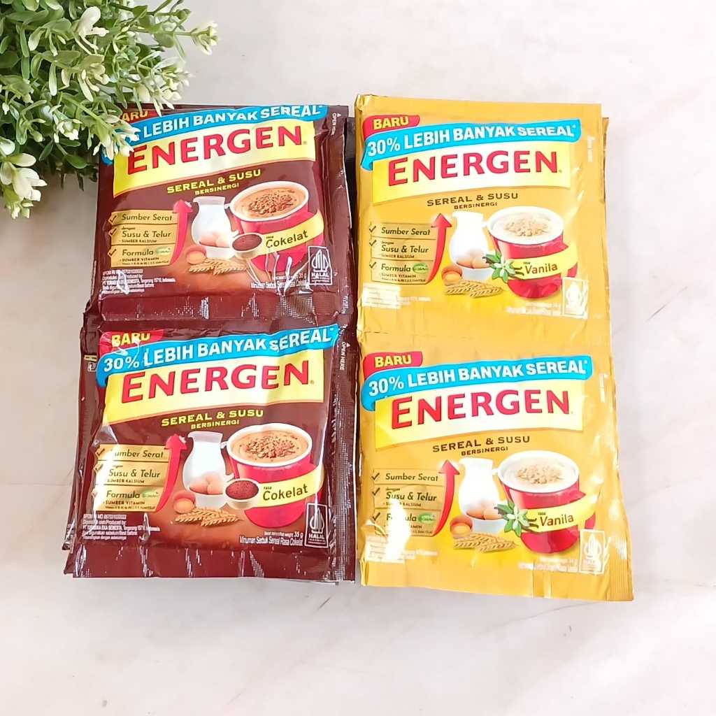 

Energen Sereal Cokelat & Vanilla Renceng 34g x 10s