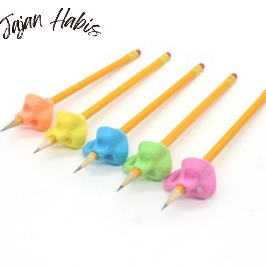 

JABIS Pencil Grip Alat Bantu Tulis Anak Tk 3 Jari Posture Corrector Tool Alat Membantu latihan Belajar menulis Pegang Pensil 3jari Silikon Dengan Benar
