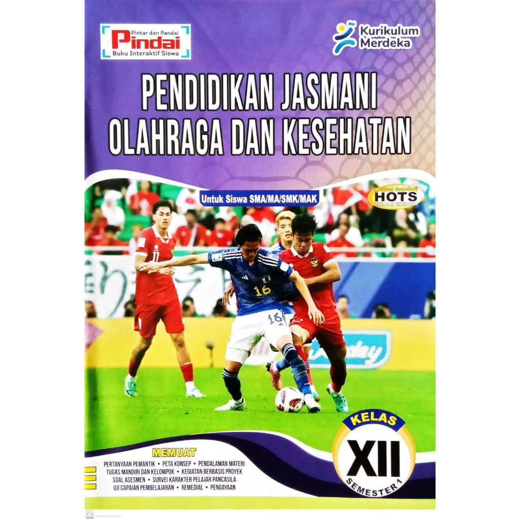 Buku LKS PJOK Kelas 12 SMA/MA/SMK/MAK Semester 1 Kurikulum Merdeka