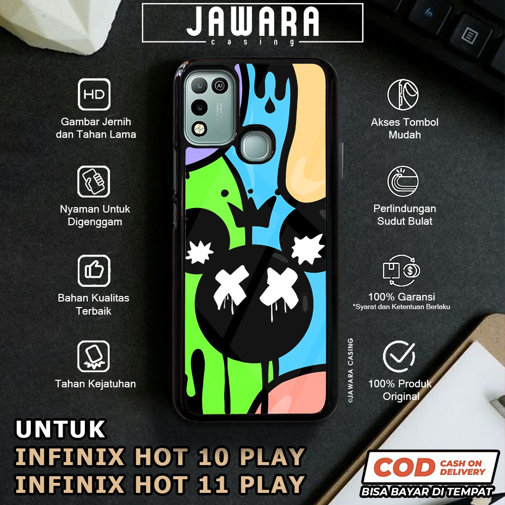 Case Infinix Hot 10 Play 11 Play Casing Infinix Hot 10 Play 11 Play [XFCE] Premium Glossy Case Hp In