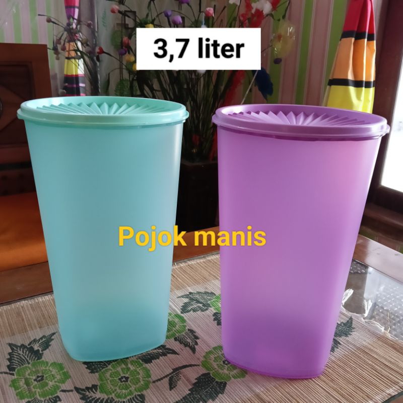 Toples snack keeper ungu tupperware 3,7 liter eceran