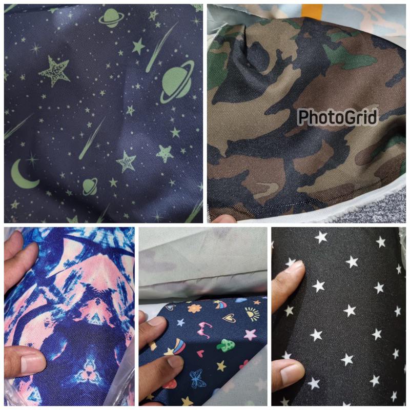 TERBARUBahan kain tas cordura motif