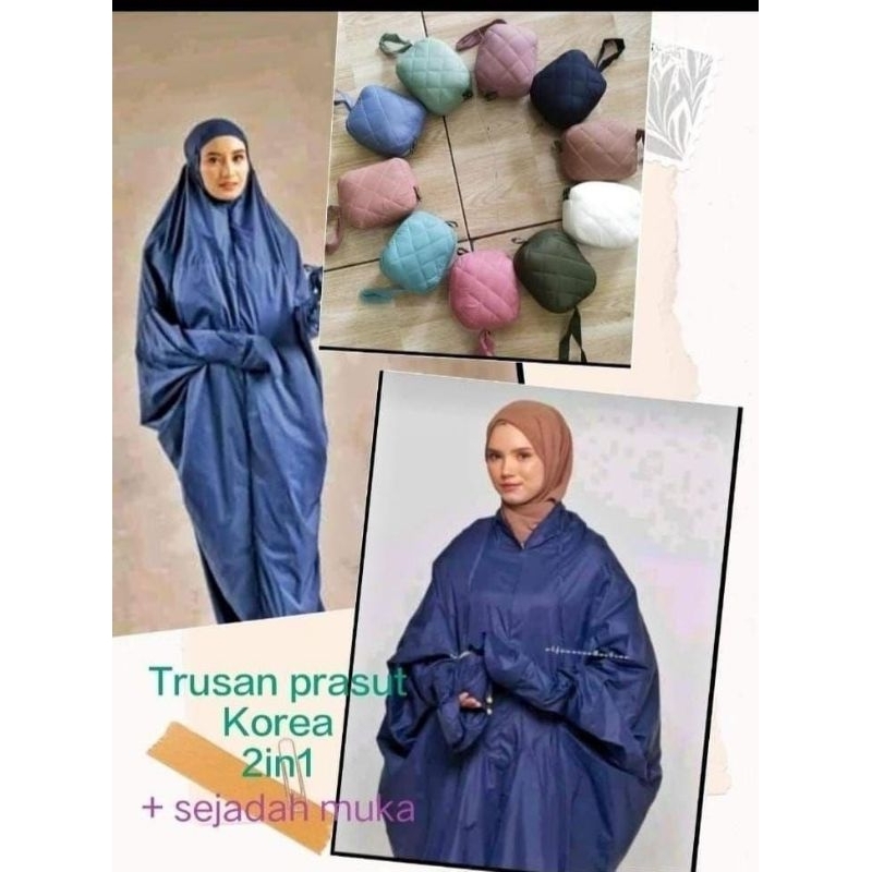MUKENA ABAYA PARASUT KOREA / MUKENA TERUSAN PREMIUM