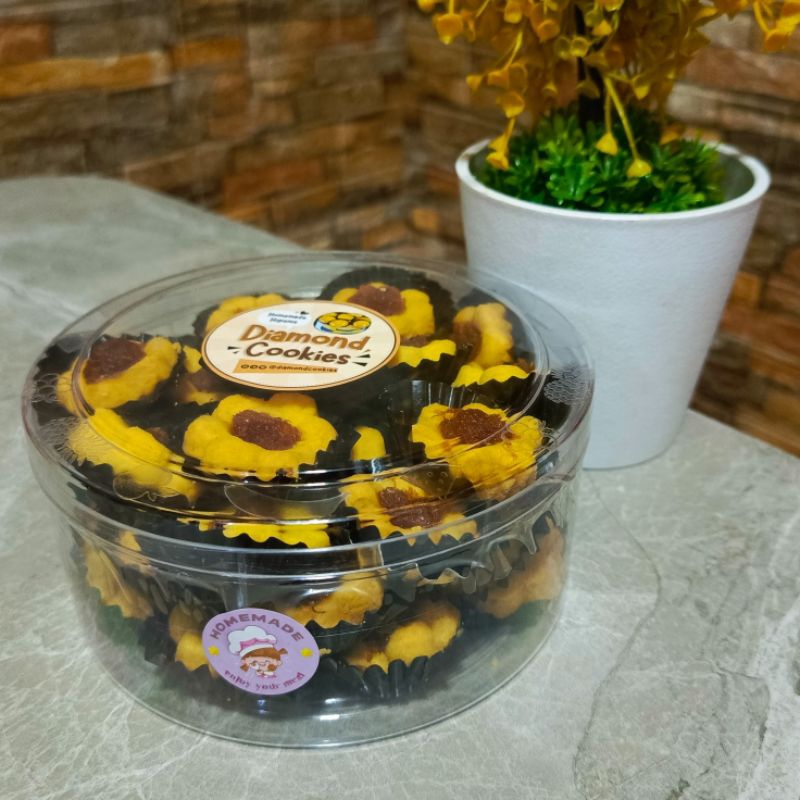 

【 DIAMONDCOOKIES 】Kue Kering Thumbprint Nanas • WISMAN • Premium • Isi 500gr