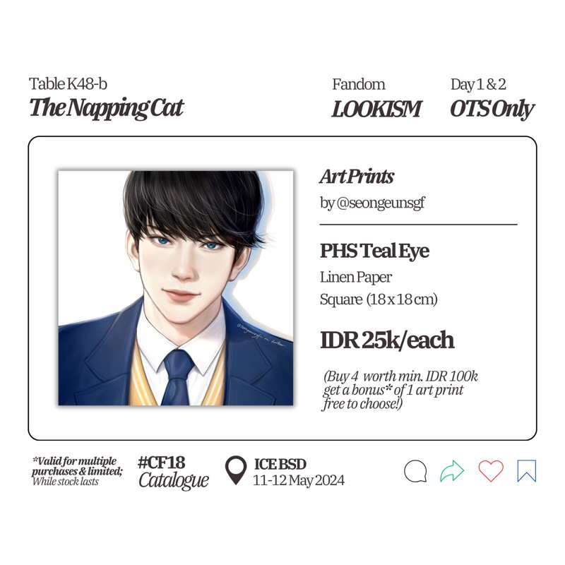 LOOKISM Fanart Artprint by @seongeunsgf - PHS Teal
