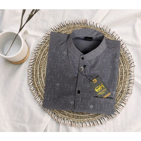 KEMEJA PRIA MOTIF ELEGAN || KEMEJA KOKO || KEMEJA EMBOS PREMIUM