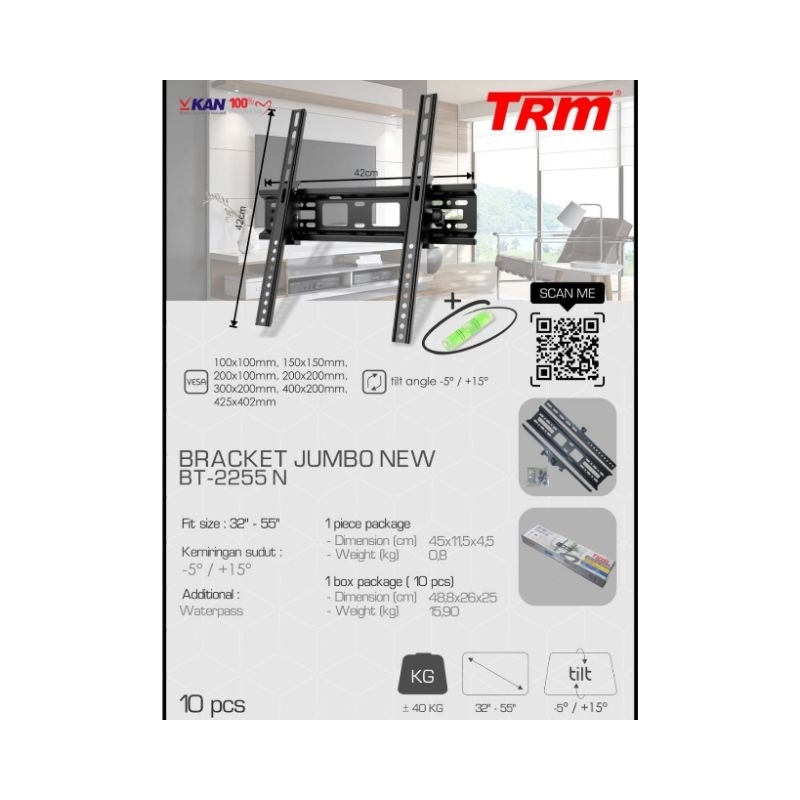 Bracket TV 32inch-60inch Breket TV LCD LED monitor