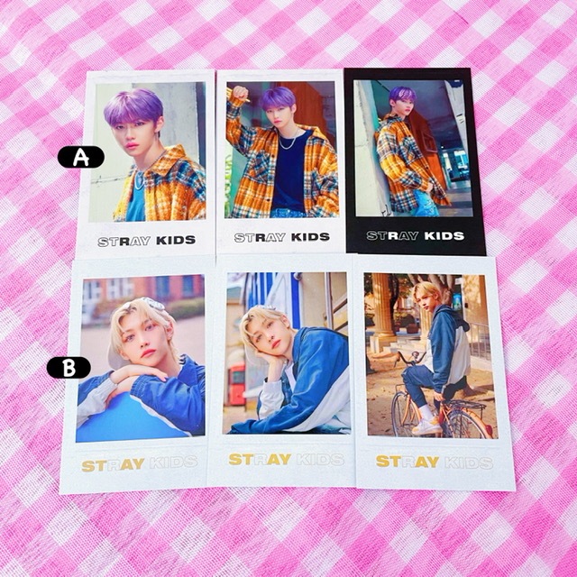 stray kids felix district 9 unlock official photocard polaroid set