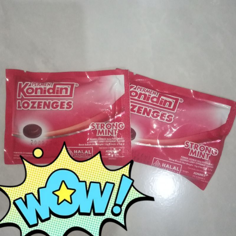 

Konidin Lozenges Strong Mint 15gr (6 butir)