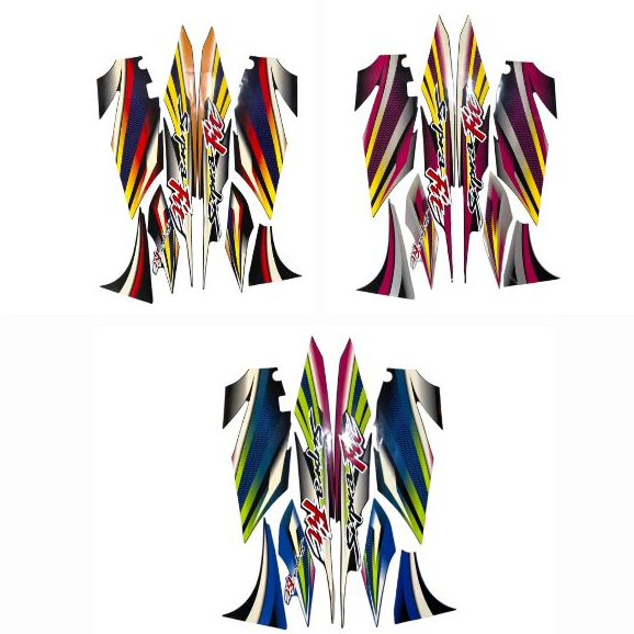 Striping Supra Fit 2004 Tromol | sticker bodi motor supra fit lama