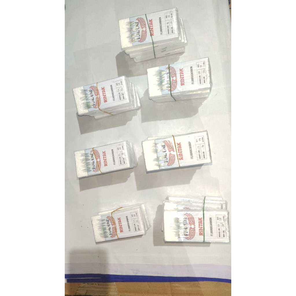 RINTA PUTIH FLUOROCARBON UKURAN 10LBS, 12 LBS, 14LBS, 18LBS, 20LBS, 23LBS