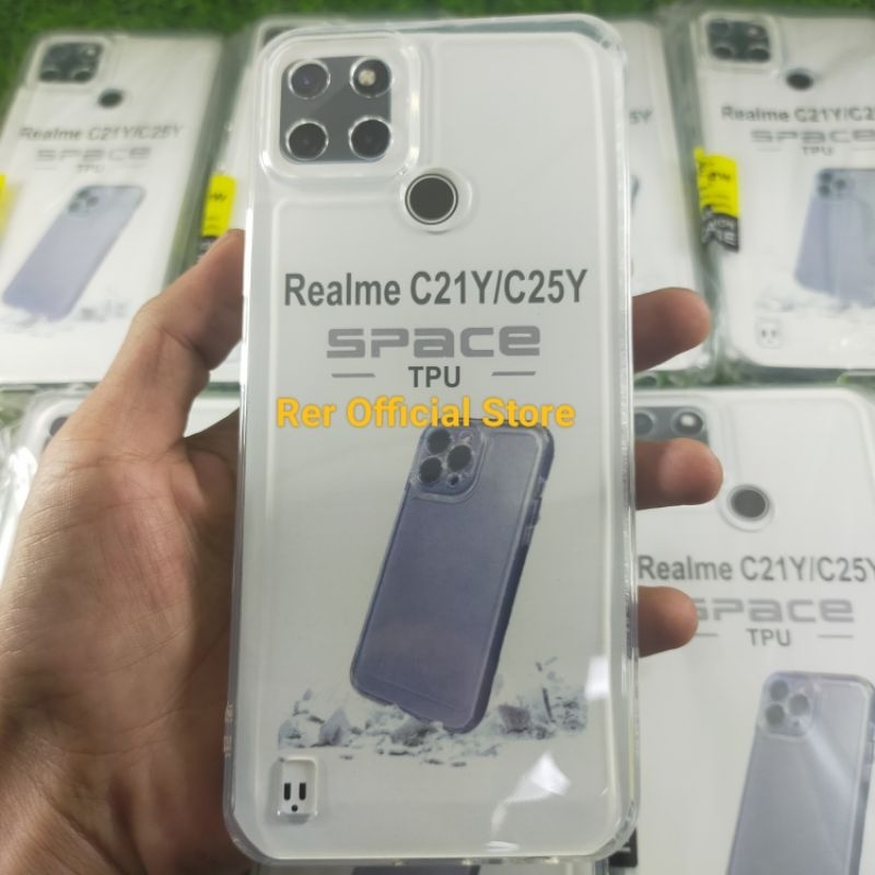 Silikon Soft case bening Space Realme C21Y/C25Y