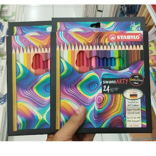 

PENSIL WARNA STABILO SWANS ARTY 24 WARNA ( 1520/24 )