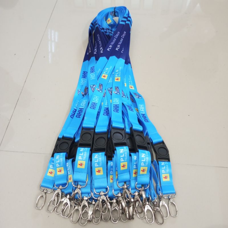 

Tali ID Card PLN Nusa Daya / Tali Lanyard Bisa Satuan | Bonus 1Pcs Holder Plastik