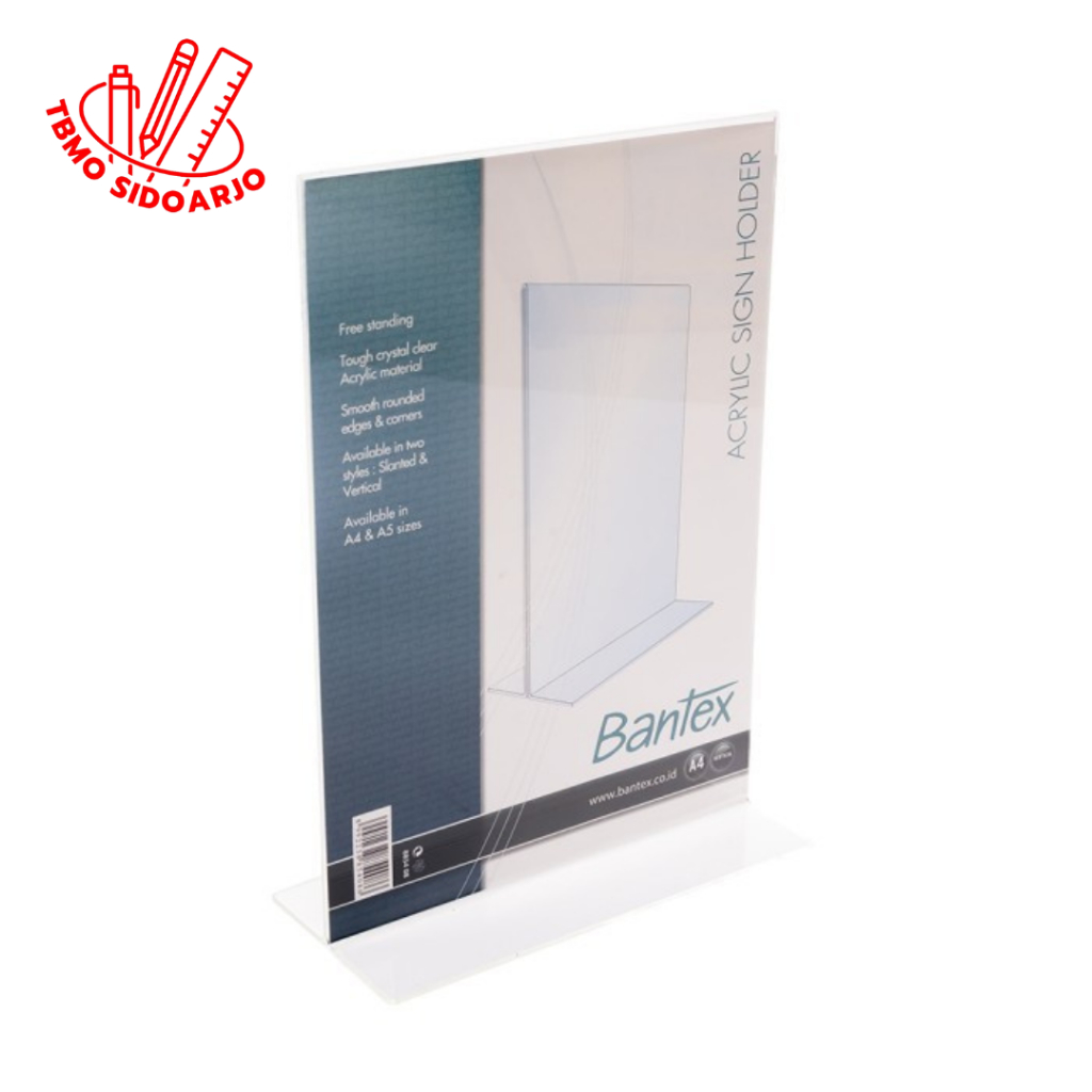 

TBMO Bantex A4 Acrylic Stand Up Display 8854 08 Sign Holder Papan Akrilik