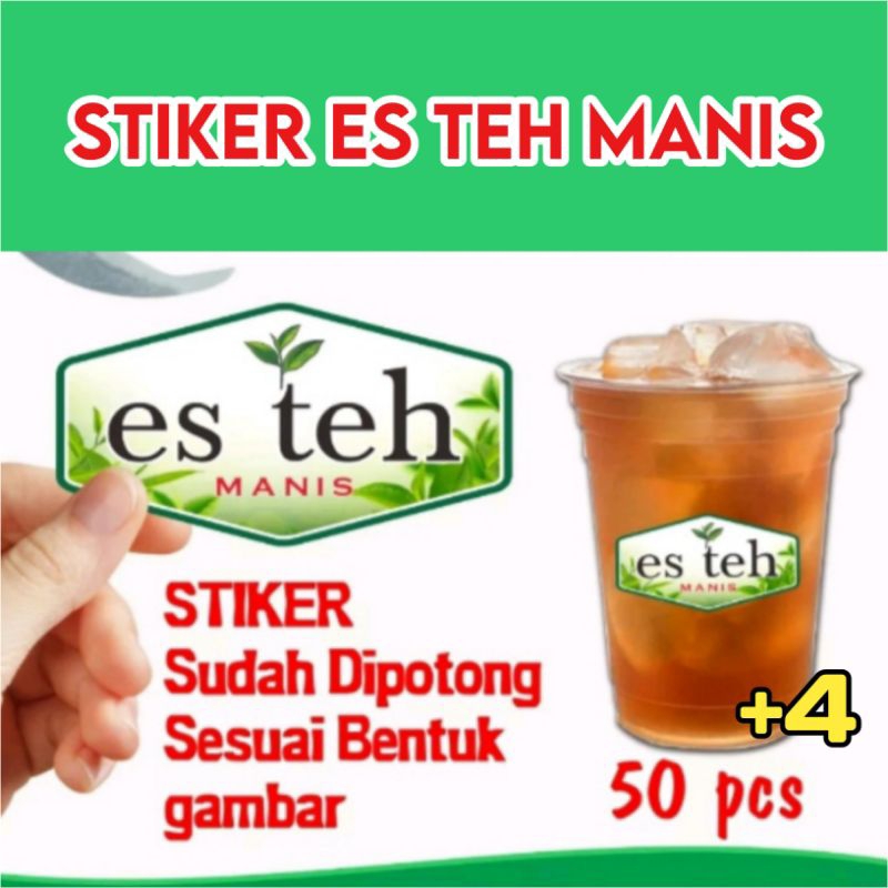 

Stiker Label Cup Es Teh Manis