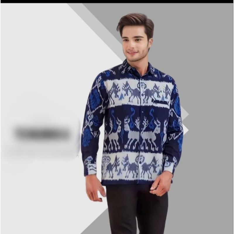BAJU TENUN PRIA, KEMEJA BATIK, BAJU TENUN MOTIF KHAS NTT