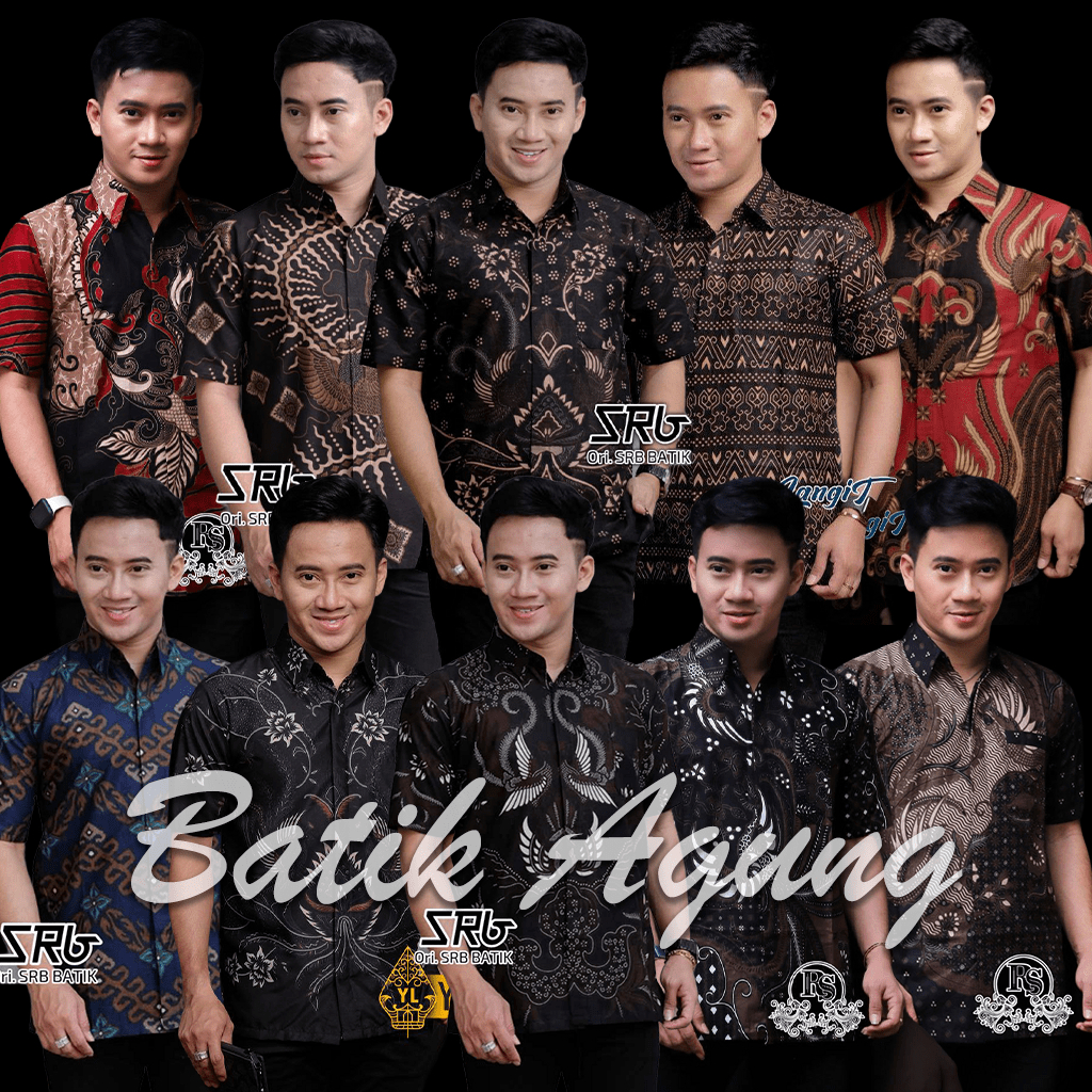 Kemeja Batik Pria Kasual Hangout Keren / Pakaian Batik Kasual Pria Cowok Dewasa Remaja Kekinian