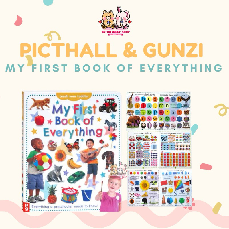 Picthall & Gunzi My first Book Of Everything / Buku Edukasi Anak / Buku Gambar Anak