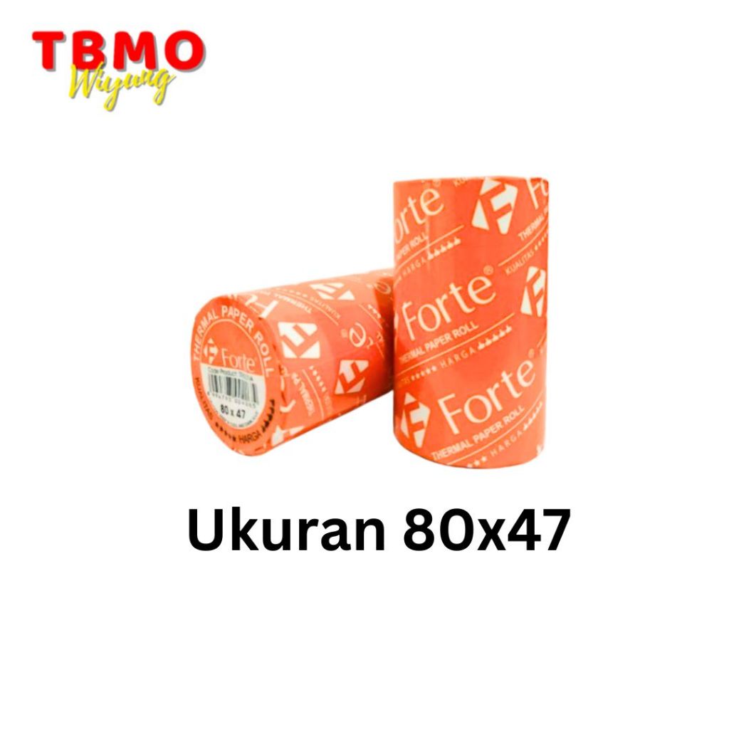 

Tbmo Thermal Struck Roll 80X47 Forte / Kertas Termal