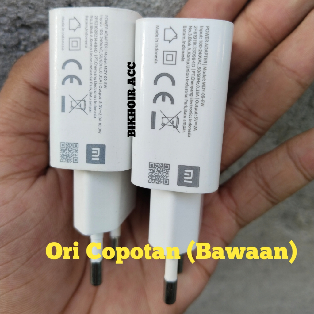 CHARGER XIAOMi 2A 10WAT COPOTAN ( BAWAAN) HP MADE INDONESIA