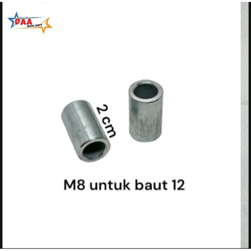 BOSH BUSING M8 BAUT 12 PANJANG 2cm