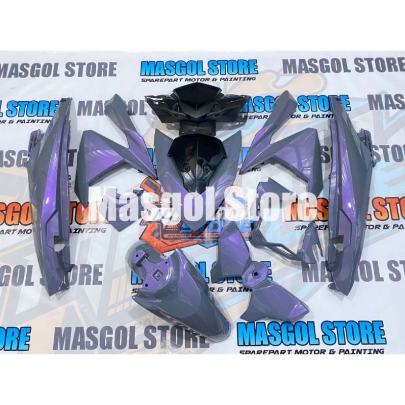 Full body halus Vario 125 150 2015-2018 LED old Nardo grey Lembayung ungu