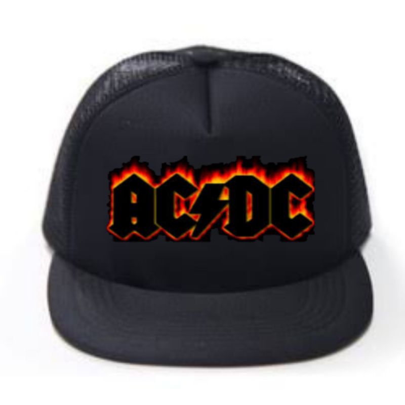 topi jaring hitam acdc