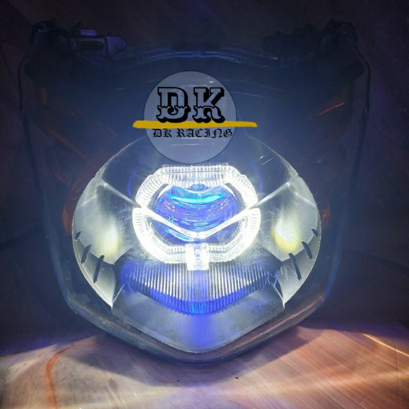 REFLEKTOR LAMPU DEPAN BEAT KARBU  BILED LED