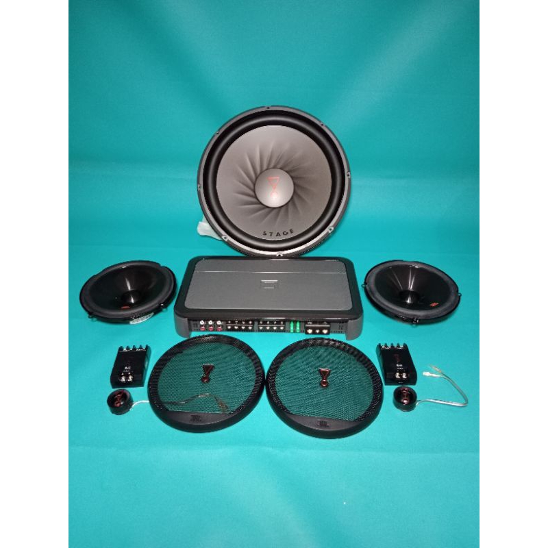 Paket FULL JBL Power JBL Subwoofer JBL & Speaker Split JBL By Harman Audio Mobil
