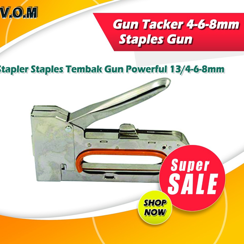 

Diskon VOM Stapler Staples Tembak Jok Kulit Motor Tacker 468mm 668