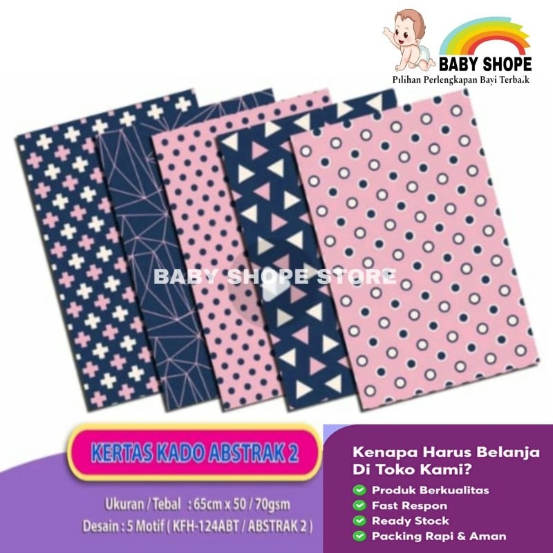 

1 pcs Kertas Kado abstrak - Bungkus Kado Abstrak