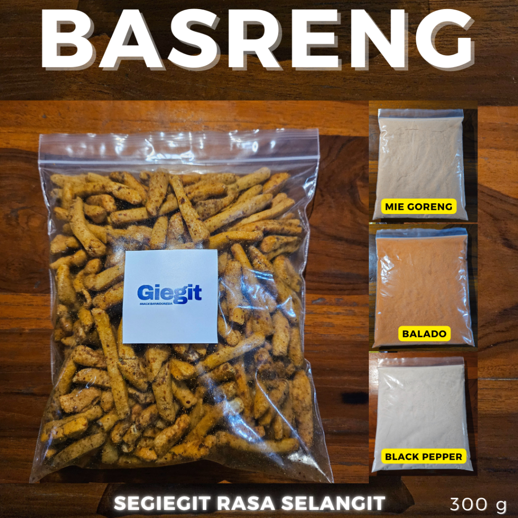 

Basreng Pedas Giegit + Extra Bumbu