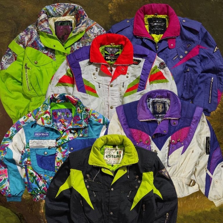 Model Baru NEW STOCK 22 MEI VINTAGE RACING  SNOWBOARD SKI JACKET