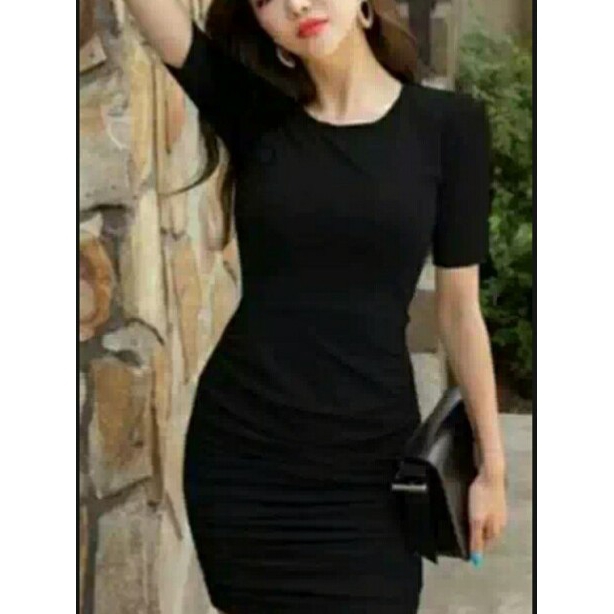 MINI DRESS / DRES K0REAN / DRESS WANITA KEKINIAN / DRES KETAT LENGAN PENDEK