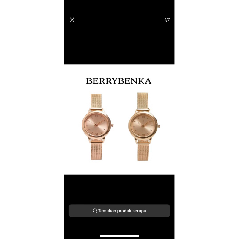 preloved jam tangan berrybenka