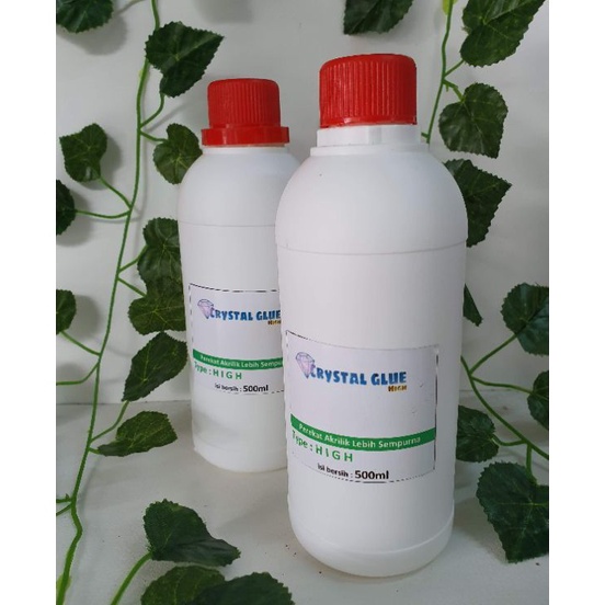 Mewah Lem akrilik crystal glue type high 5mlsuntikan lem acrylic bening type high 5ml