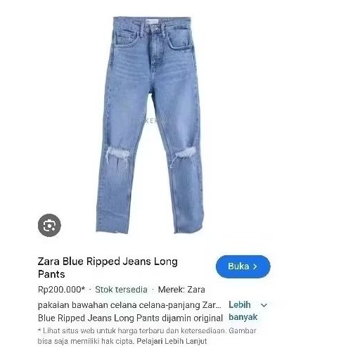 ZARA ripped jeans